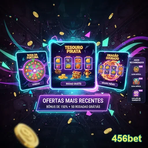 Imagem promocional do site 456bet destacando apostas esportivas e casino online na página inicial.